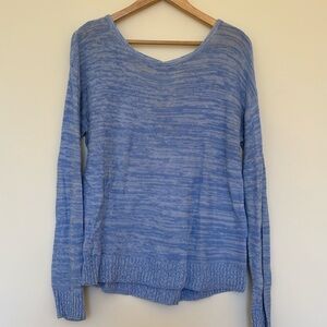 Thin Weave Sweater with Criss Cross Details